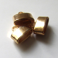 9848kc: leather ends 9x3mm(20 pieces)