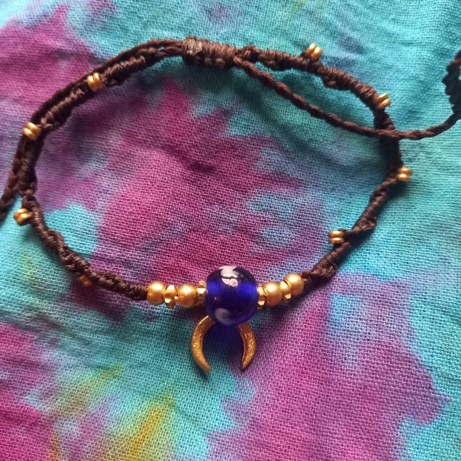 TIbetan adjustable macrame bracelet