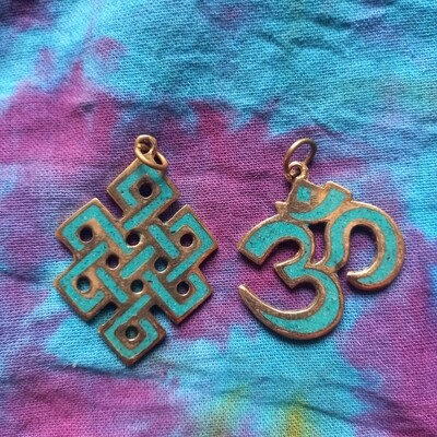 Copper infinity pendant 