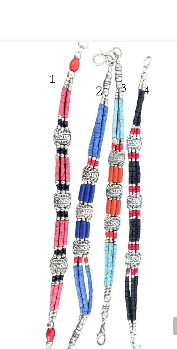 Tibetan Bracelet 4  : 3 STRAND