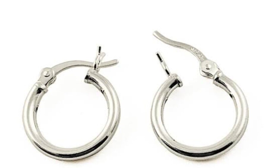 925 sterling silver sleeper. 2x35mm