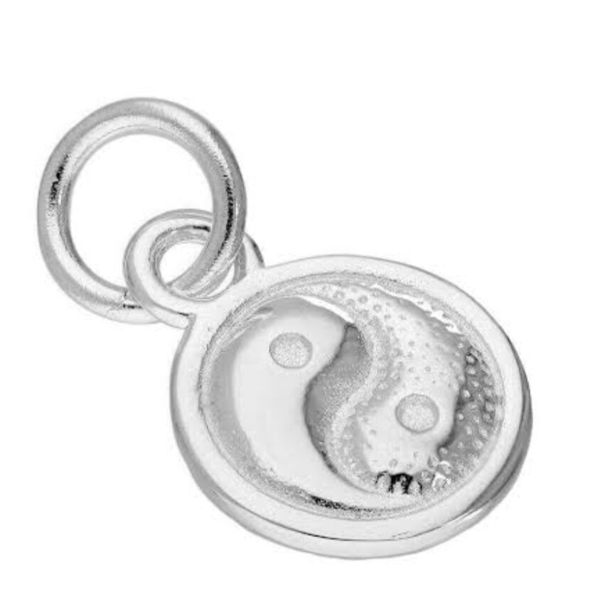 925 SS charm yin yang 9mm