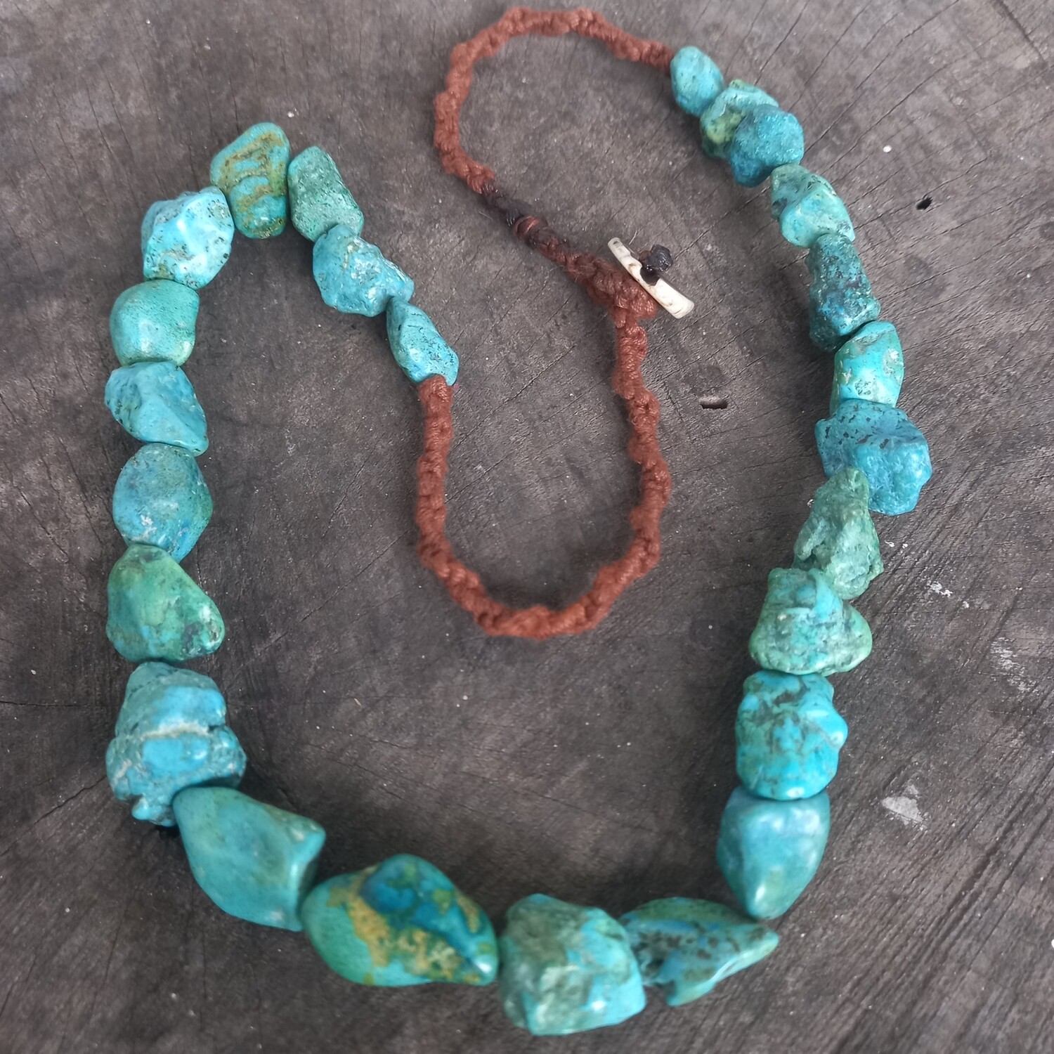 Tibetan Turquoise adjustable necklace 