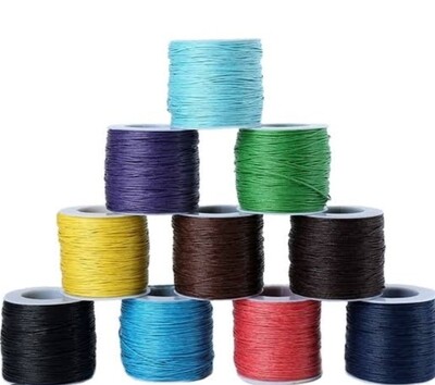 Cotton, waxed, silk, twine, paracord
