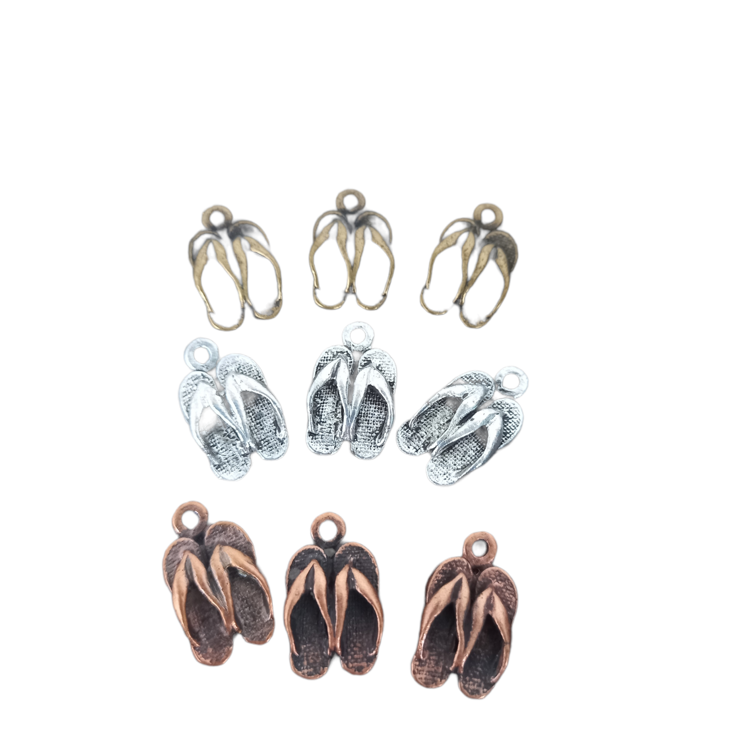 Charm Flip Flops Antique Gold(20pcs)