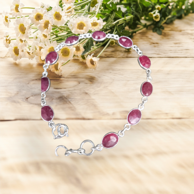 Bracelet 925.SS RUBY