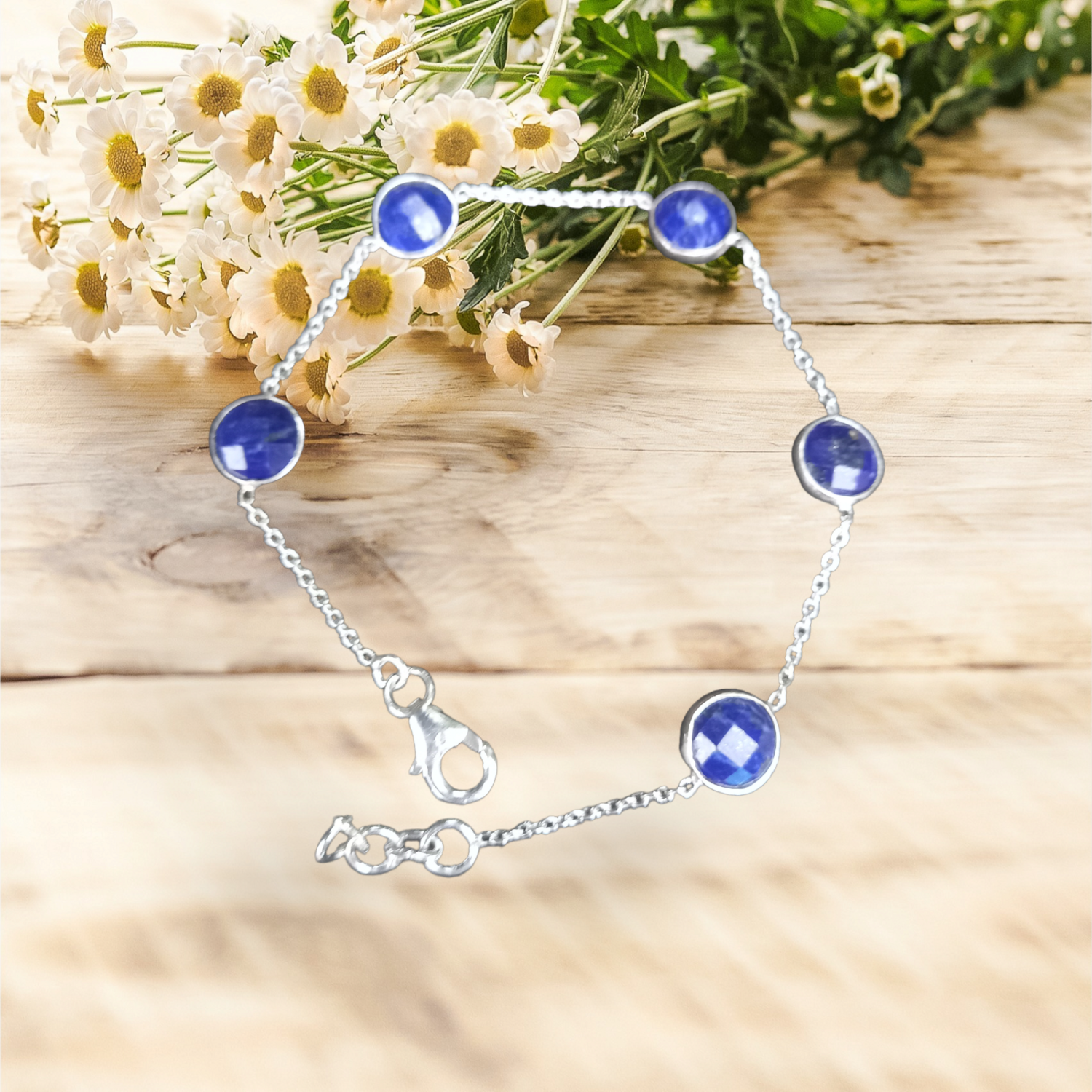 Bracelet 925.SS Lapis
