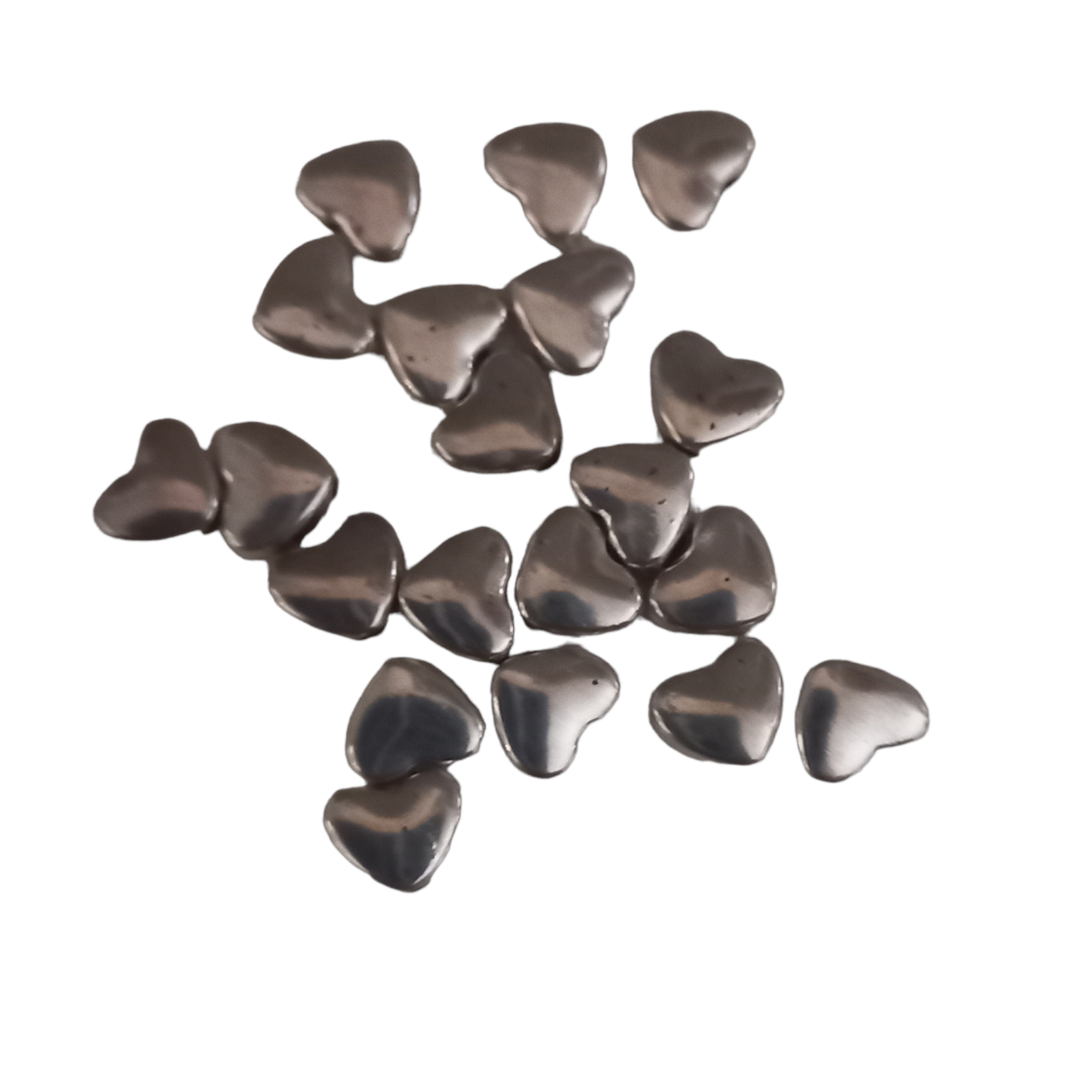   Heart silver Spacer (20 pieces)