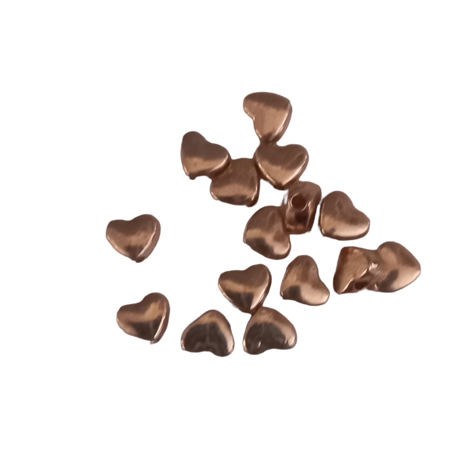  Heart kc gold Spacer (20 pieces)