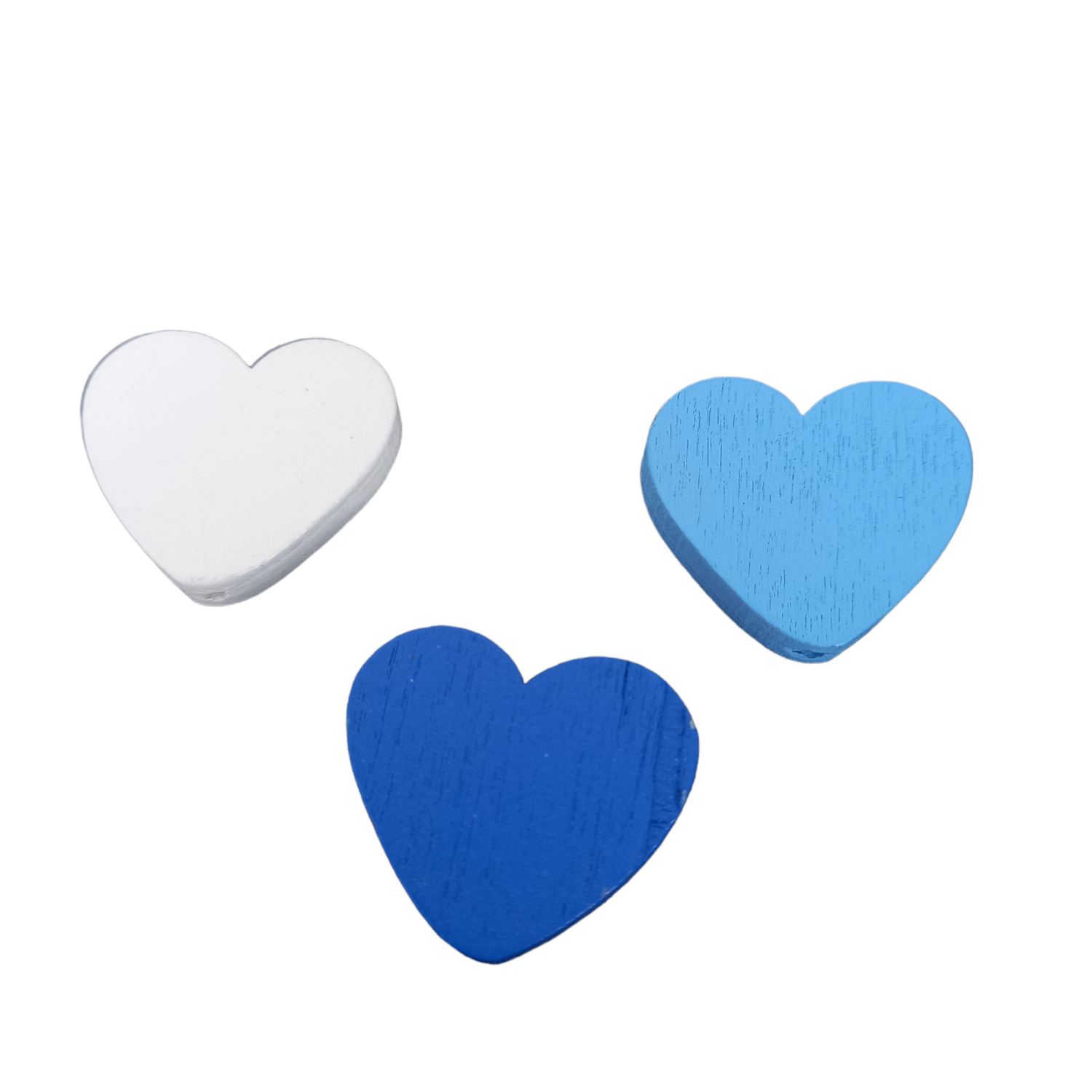 Wood heart baby blue(10pcs)
