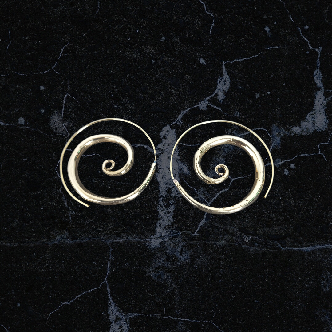Brass earrings 