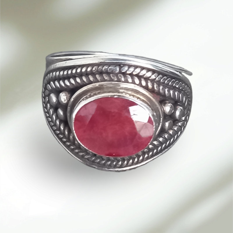 Sterling Silver Ruby