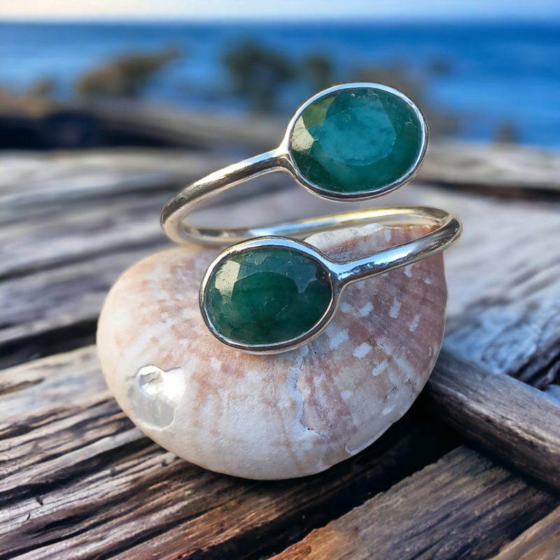 Sterling Silver Emerald