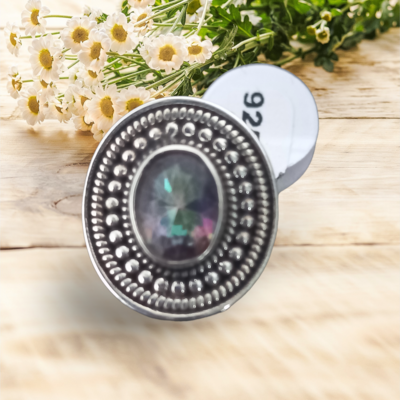 Sterling Silver:Mystic Topaz 