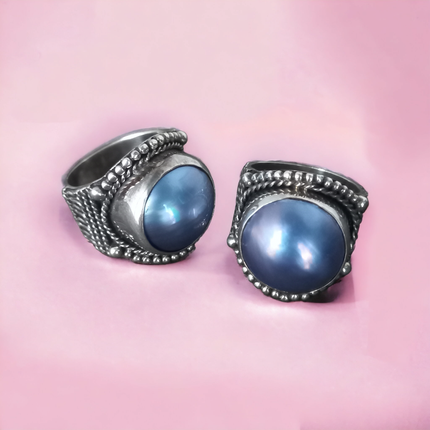 Sterling Silver:Mabe.Pearl