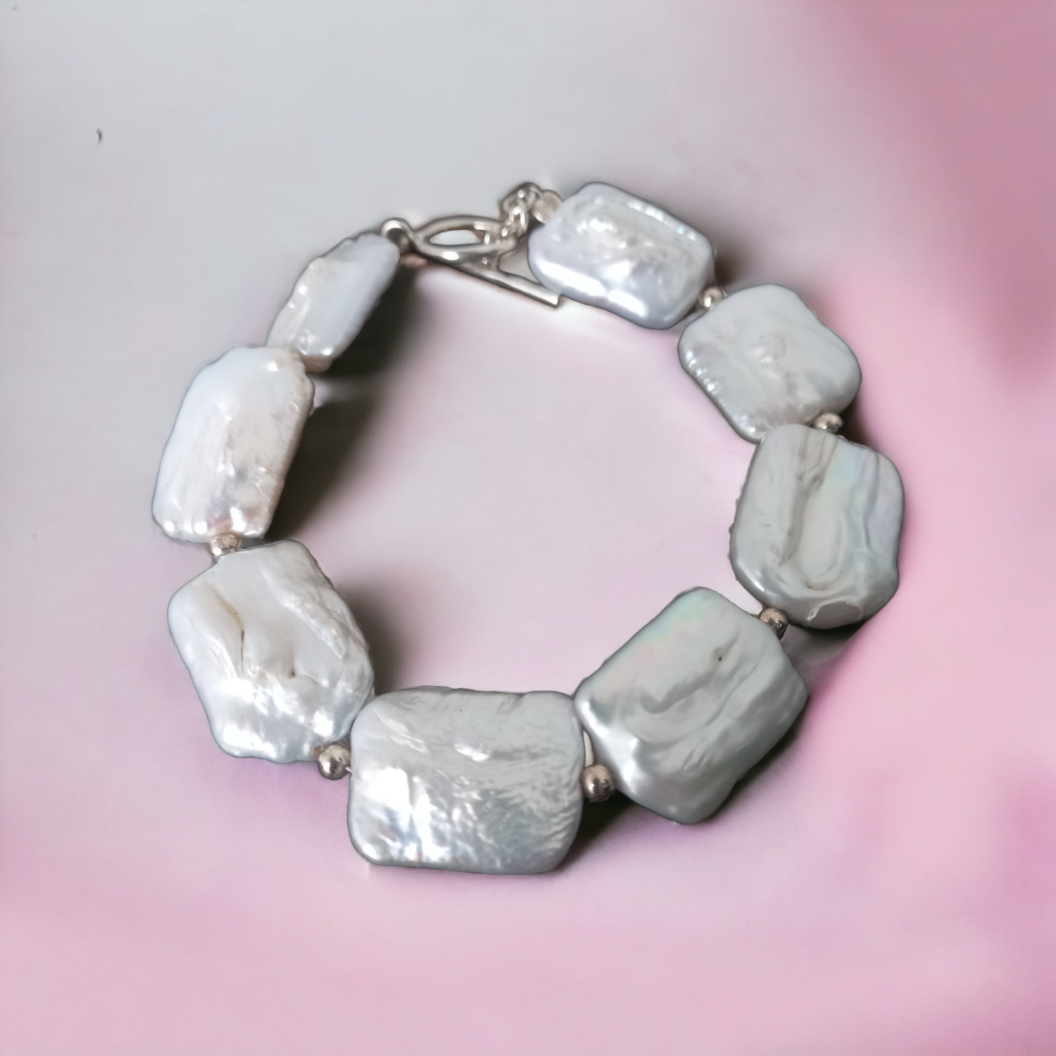 925 S Silver Pearl bracelet 