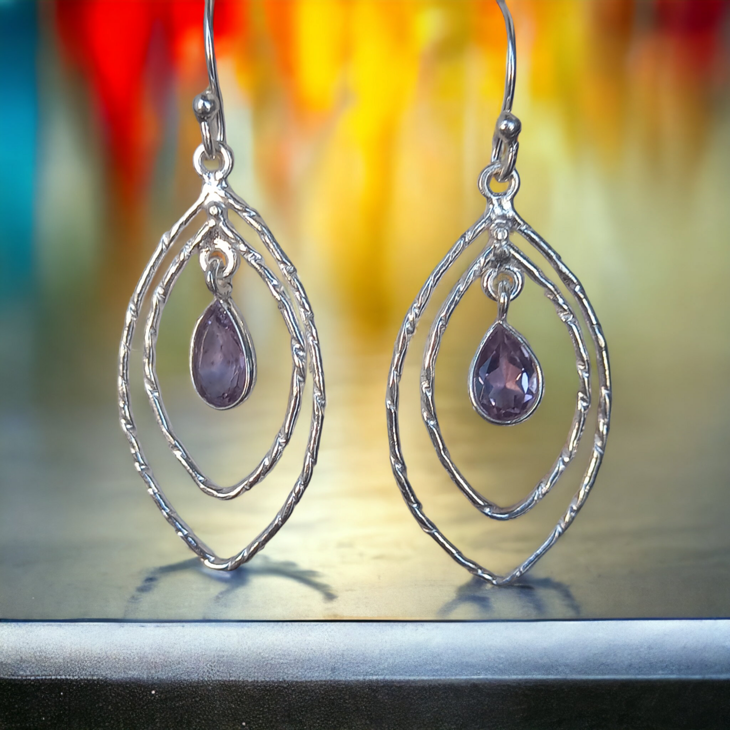 925.sterling silver Amethyst 