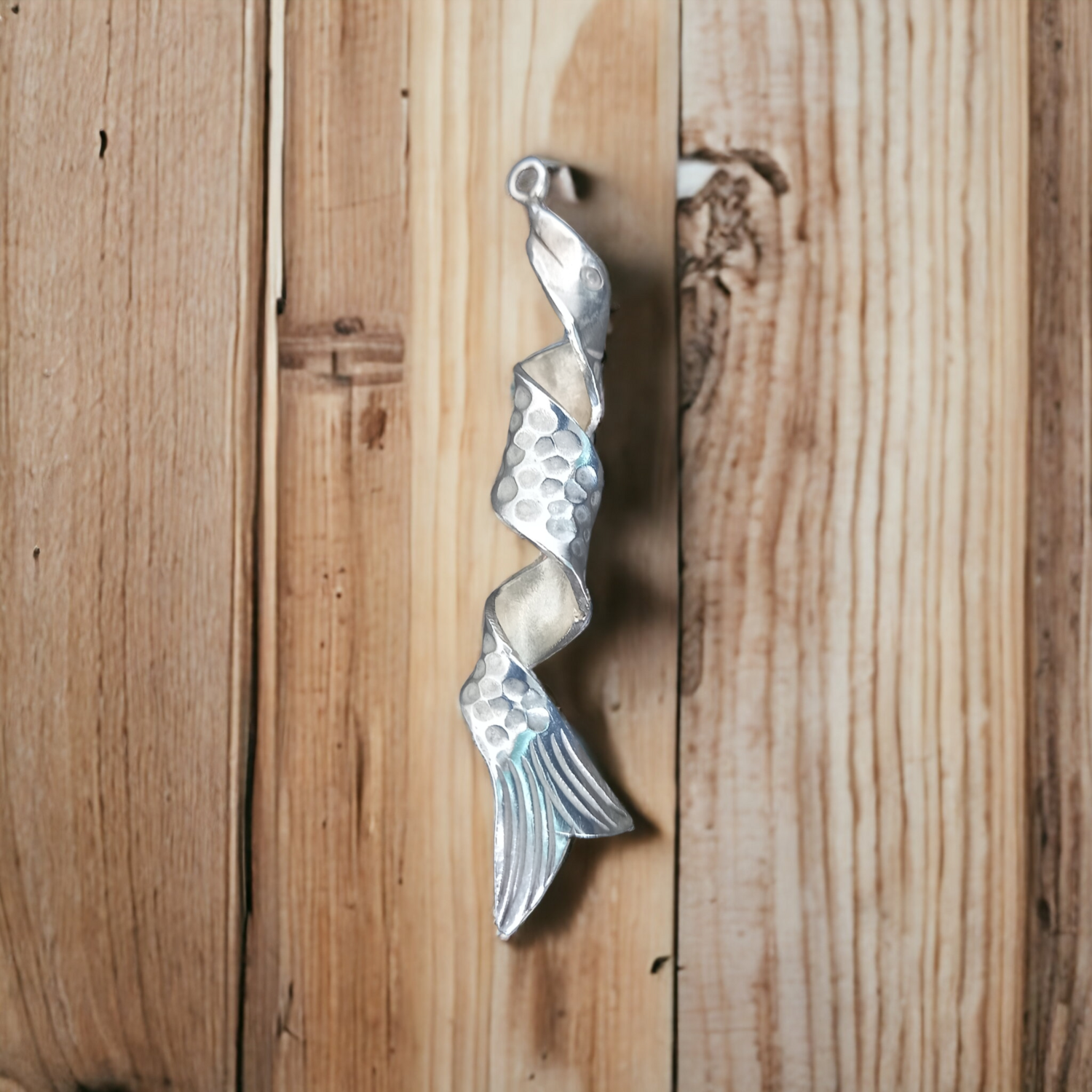 925 sterling silver Fish pendant 
