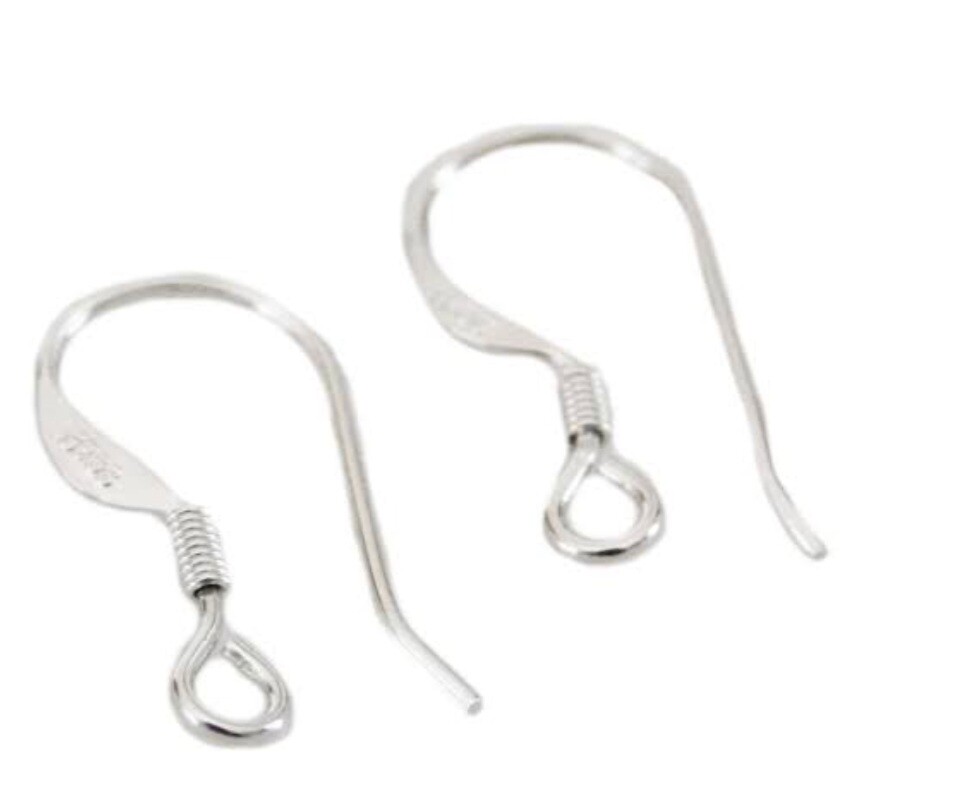 sse001s: Sterling Silver Earring Hook(10 pairs)