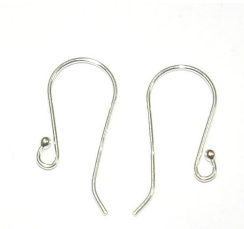 sse001a: Sterling Silver Earring Hook(10 pairs)