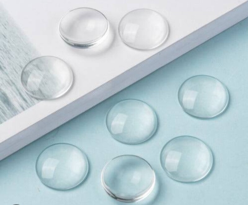 Dome Round Glass 18mm(10 Pieces)