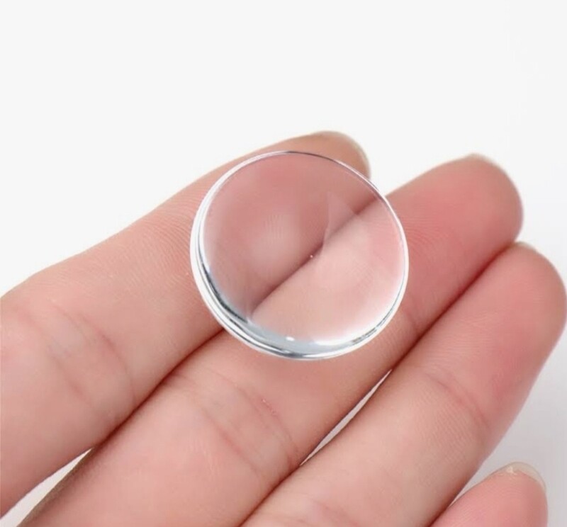 Dome Round Glass 25mm(10pieces)