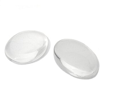 Dome Oval Glass 18x25mm(10 pieces)