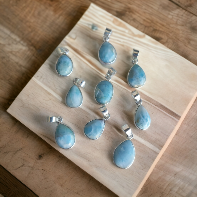 Larimar pendants 925SS(each)
