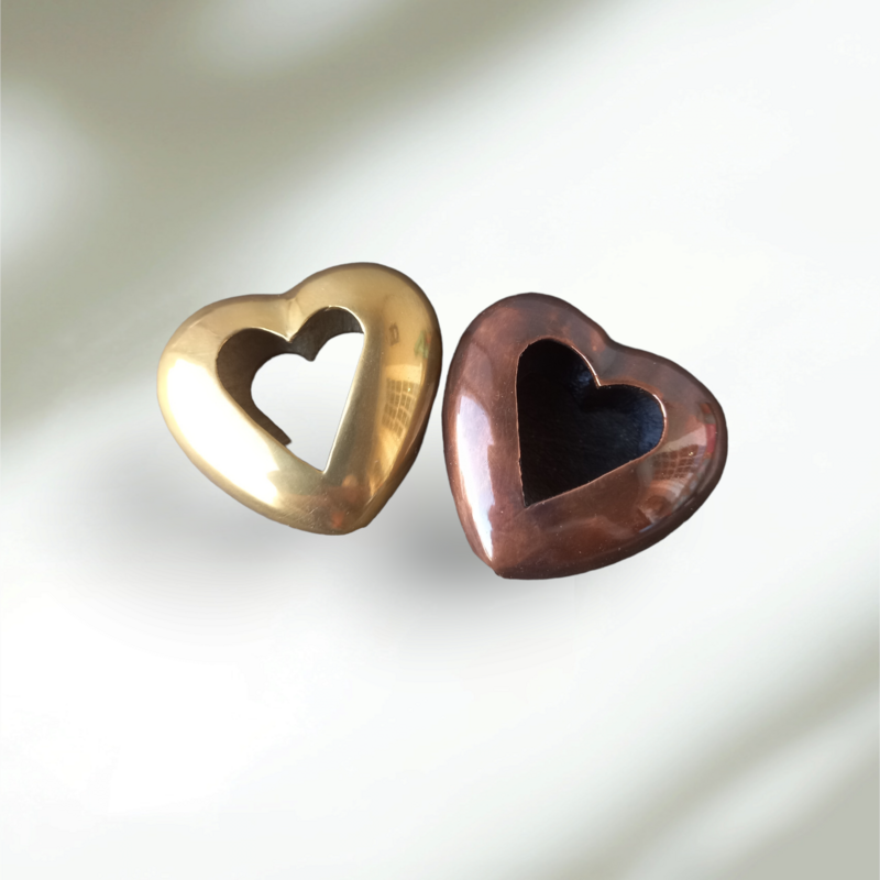 Metal heart(1)gold