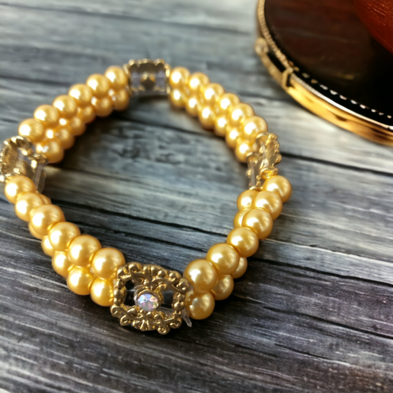 2 Hole Spacer Gold