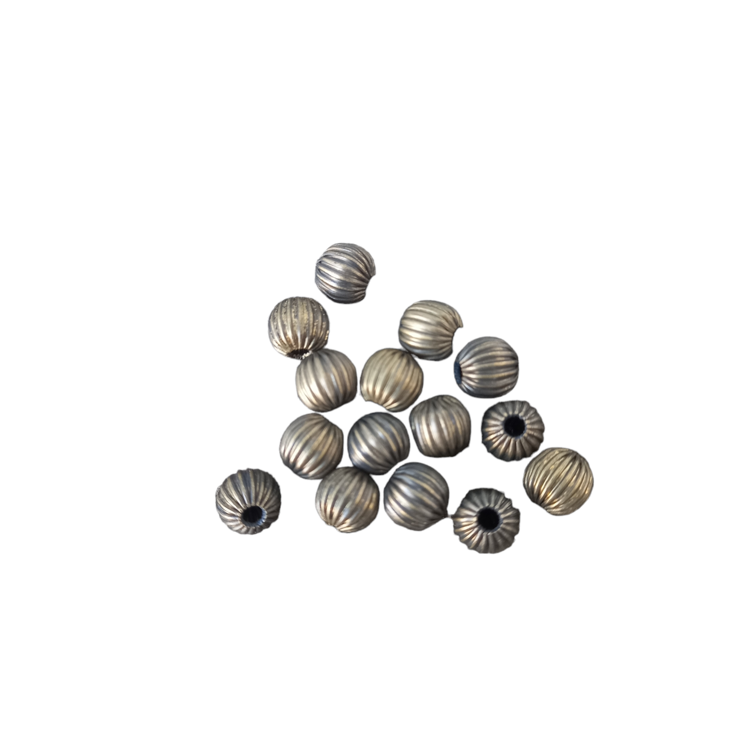 antCop014: Spacer Round Riffles Antique Copper (20 pieces)