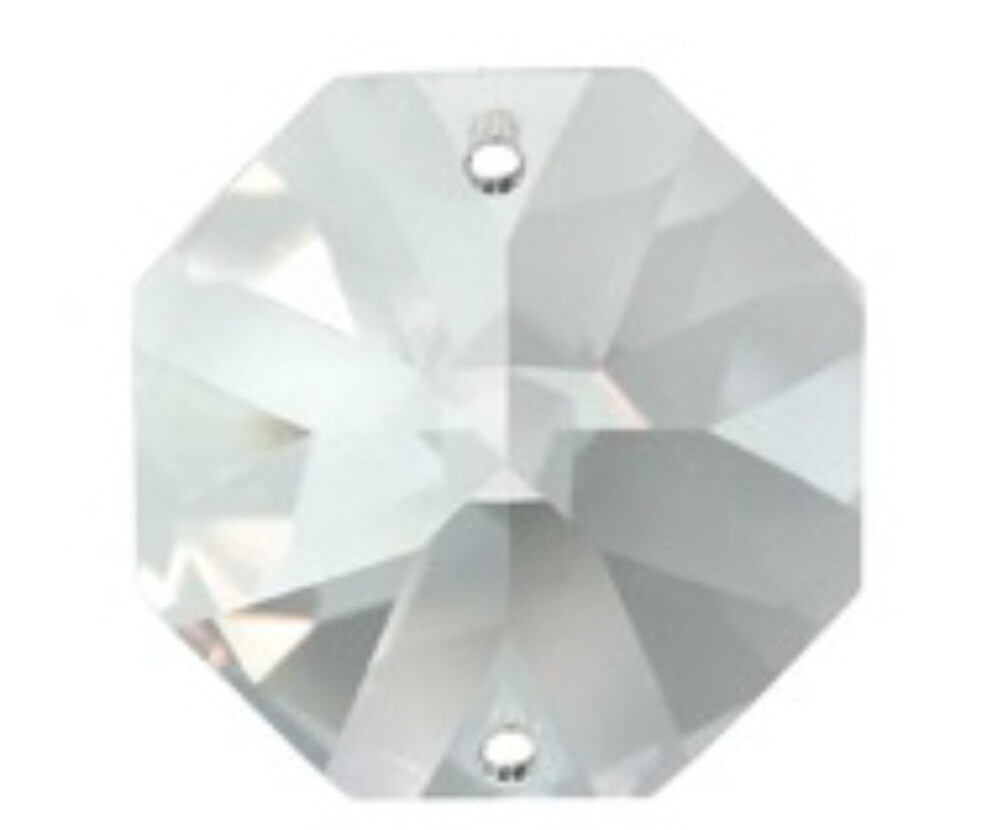 Crystal Hexagonal 14mm (50pieces)