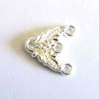 zn177: Earring finding Silver (50 pieces) nickel free