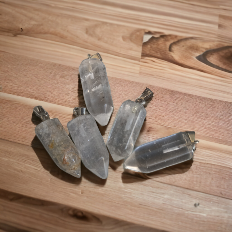 semiPen002:  Crystal Quartz Pendant