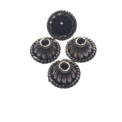Sterling Silver Plated Cap 02 8mm (10 pieces)