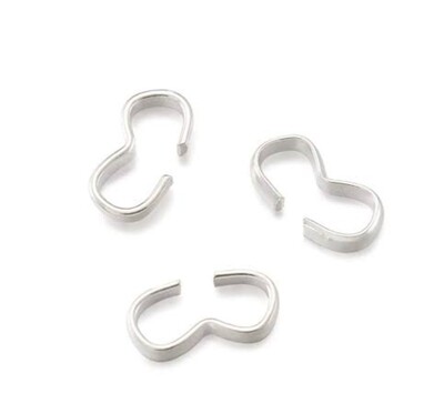 Link Connector Silver (200 pieces)
