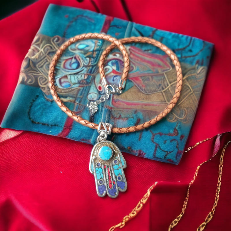 Hamsa  necklace 