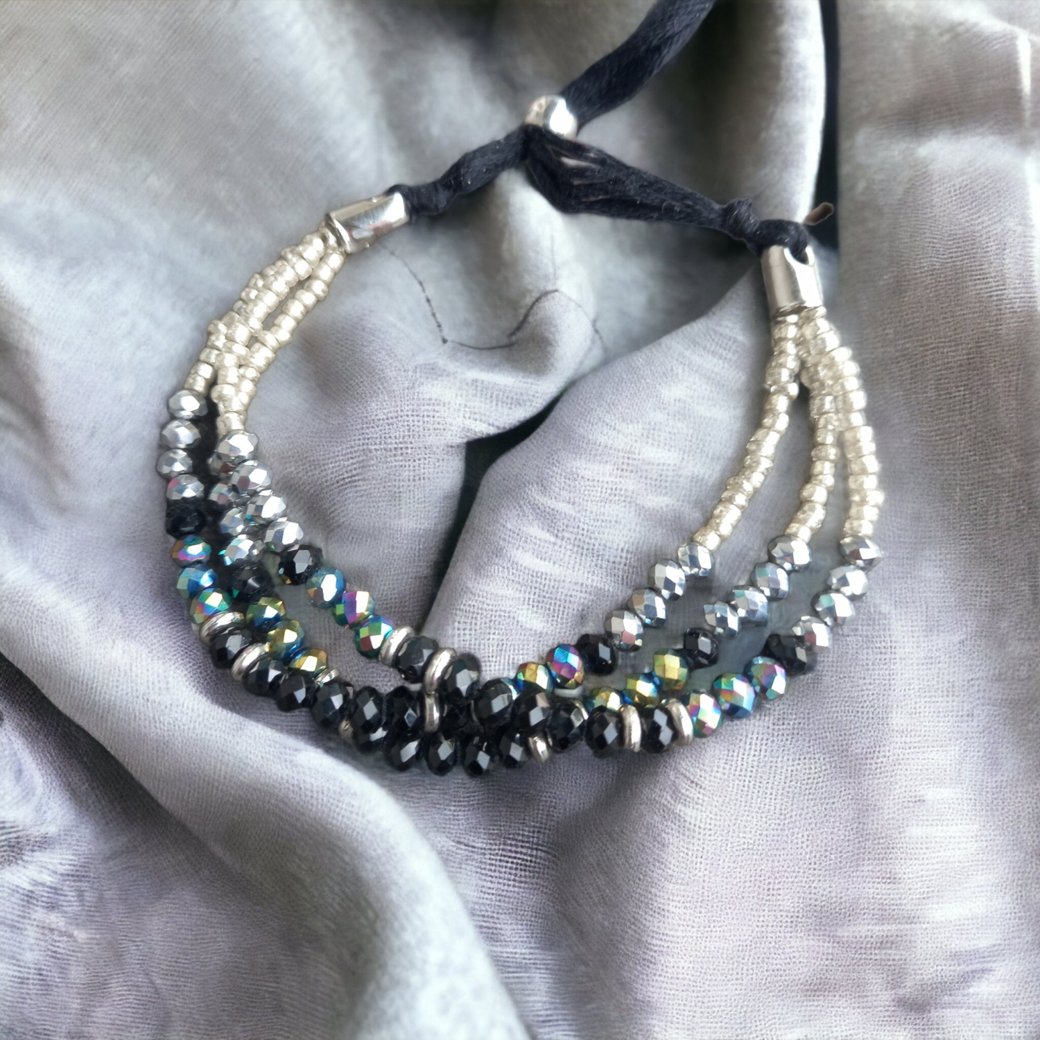 Crystal adjustable bracelet 