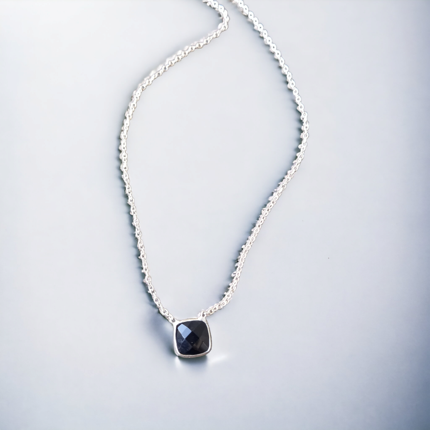 925.ss. necklace Black Onyx