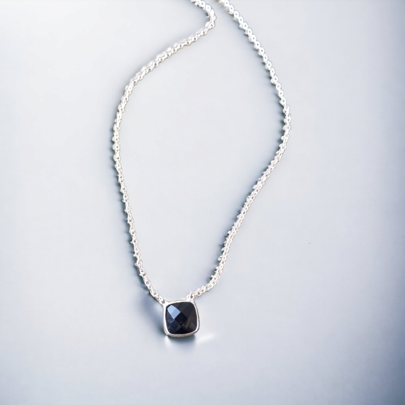 925.ss. necklace Black Onyx