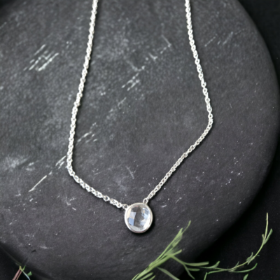 925.ss. necklace Crystal Quartz 