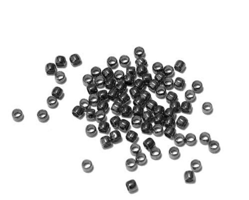 Crimps Matt black 3mm