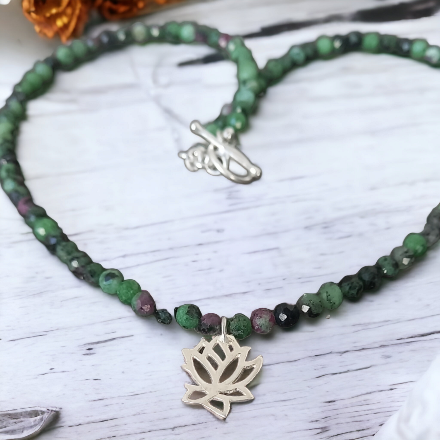 Ruby Zoisite necklace