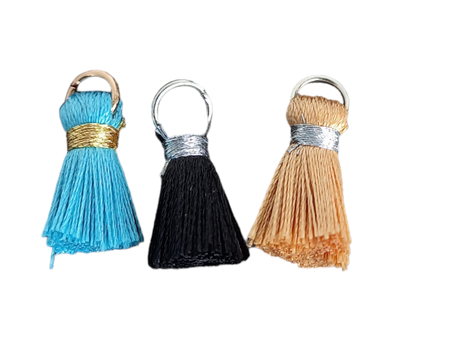 tassel. 15mm Black (6)