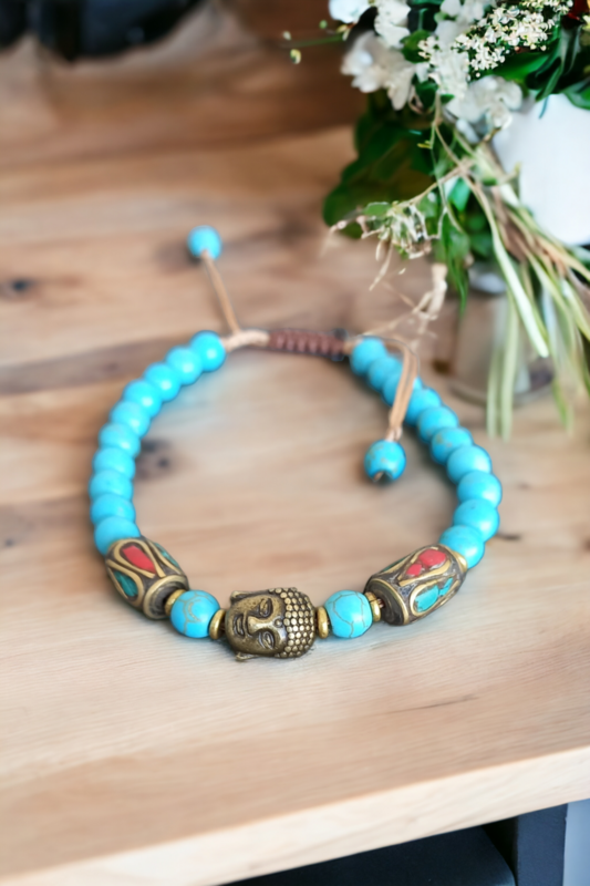 Buddah howlite Bracelet 