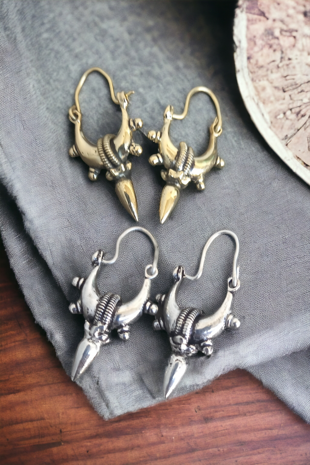 Brass Earrings 