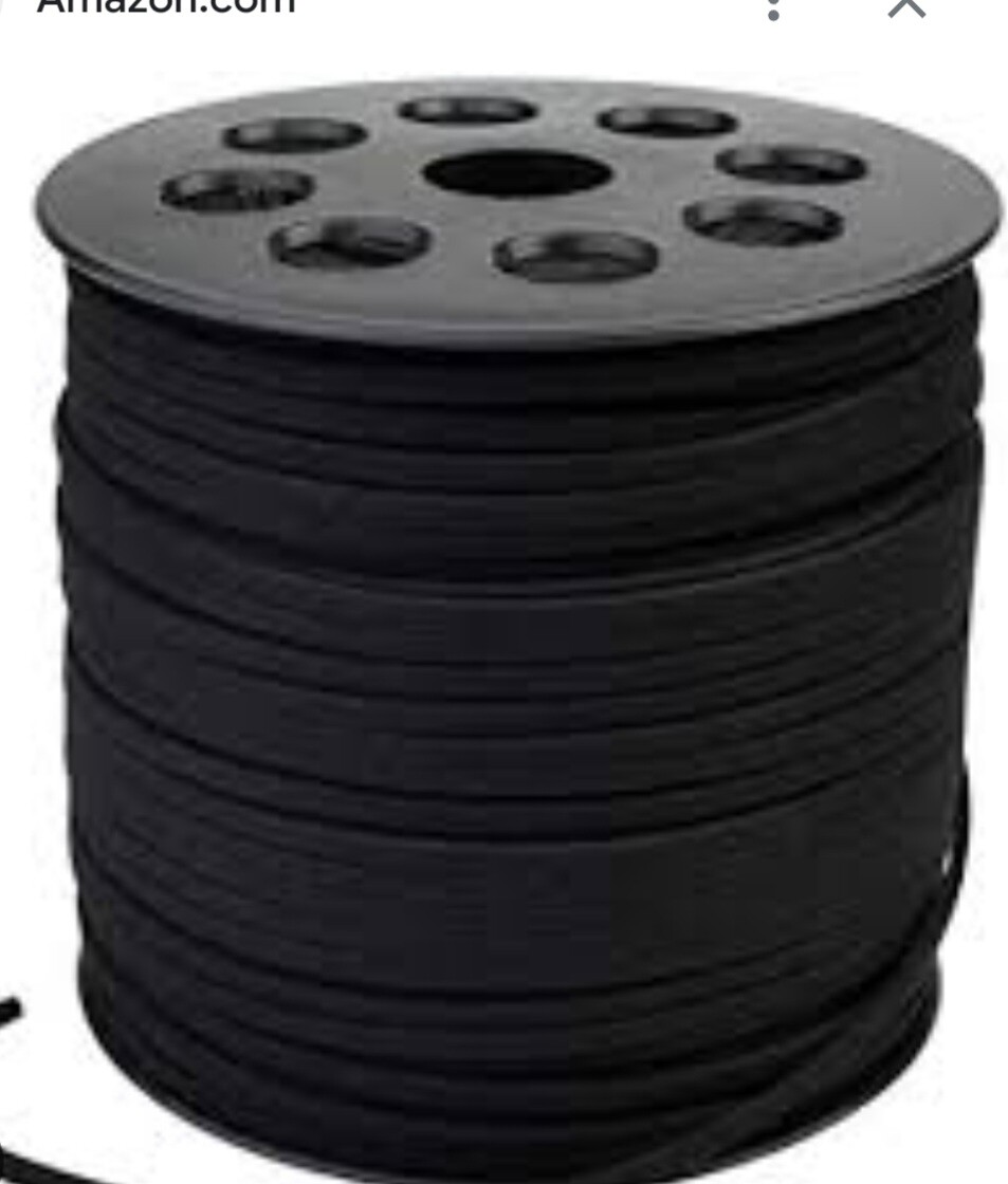 su1090: Suede  3mm black
