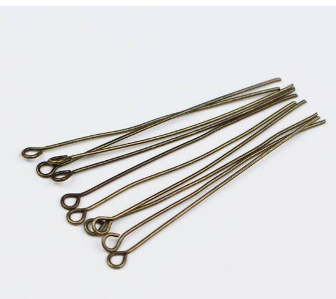 Eye pins(1x50mm)50g ant gold
