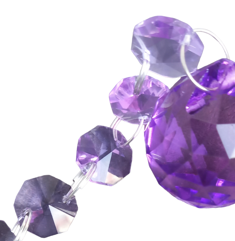 Crystal Hexagonal(20p)purple 