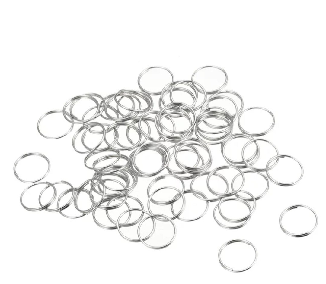 Split rings(12x.08)50g(nickel)